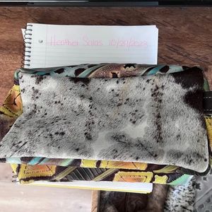 Dancing Cactus Designs Cowhide Travel/Shower Bag